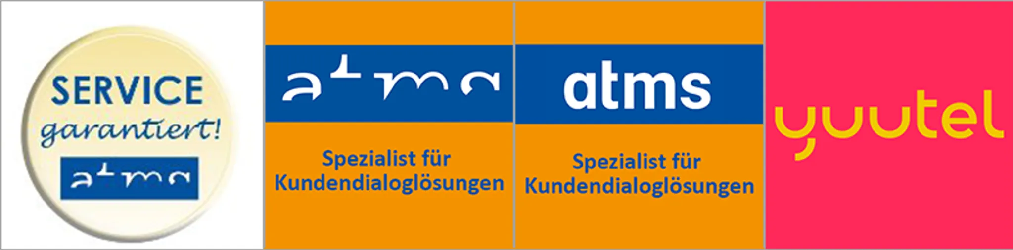 atms und yuutel Logos im Zeitverlauf